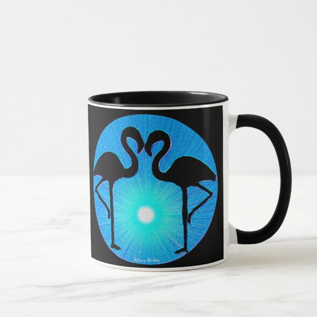 Tasse de silhouette de Flamant rose (Droite)