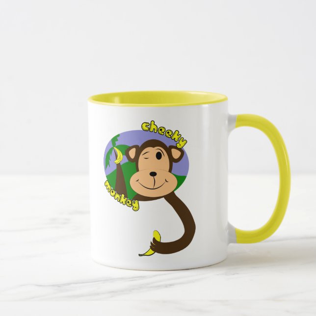 Tasse de singe de bande dessinée (Droite)