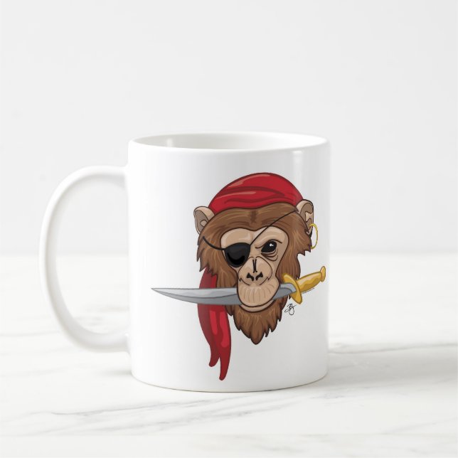 Tasse de singe de pirate (Gauche)