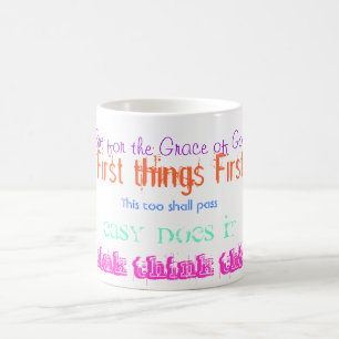 Tasse de slogan d'alcooliques anonymes d'aa