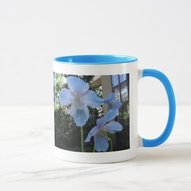 Tasse de sonnerie de pavot bleu (Droite)