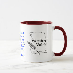 Tasse de sonnerie de Thomas Jefferson de valeurs