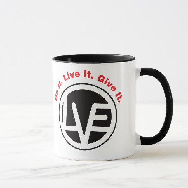 Tasse de sonnerie d'emblème d'amour (Droite)