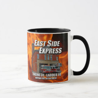 Tasse de sonnerie d'express de côté est (flammes)