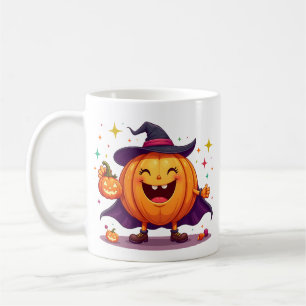 Tasse de sorcière citrouille joyeuse avec plaisir