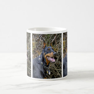 Tasse de sourire de dobermann