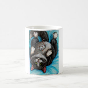 Tasse de souris de chat de smoking de BANDE DE