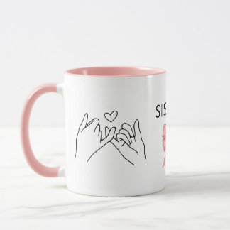 Tasse de soutien et de force pour sœurs