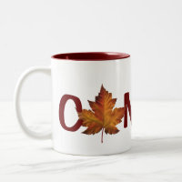 Tasse de souvenir de feuille d'érable du Canada de