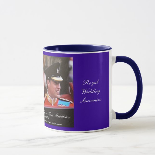 Tasse de souvenir l'épousant royal de William et (Droite)