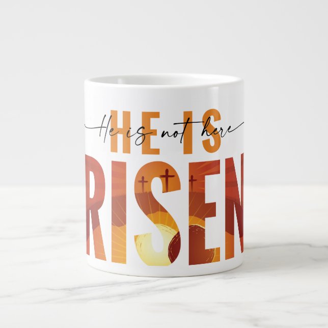 Tasse de spécialité de foi de la résurrection de J (Devant)