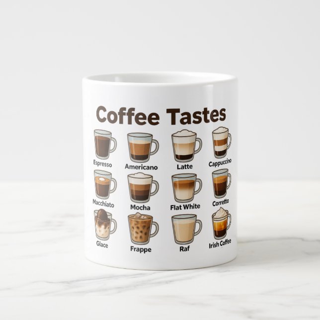 Tasse de spécialité de goût de café (Devant)