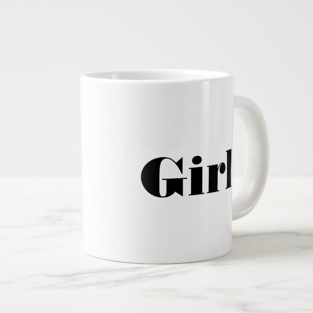 Tasse de spécialité de texte de nom de fille avec  (Devant droit)