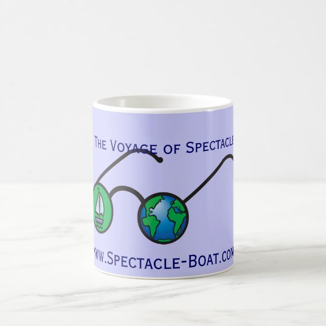 Tasse de spectacle de S/V dans le bleu (Centre)