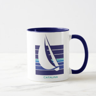 Tasse de Square_Catalina de bleus de bateau
