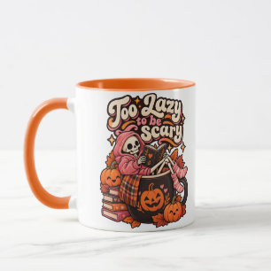 Tasse de squelette d'Halloween trop mignon pour êt