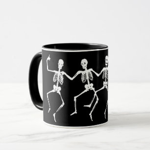 Tasse de squelettes de danse