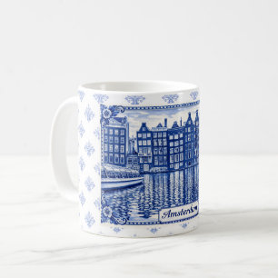 Tasse de style Delft Blue : Amsterdam