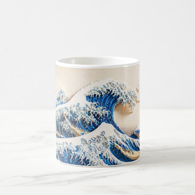 Tasse de style papier craft "Grande Vague" de Hoku (Centre)