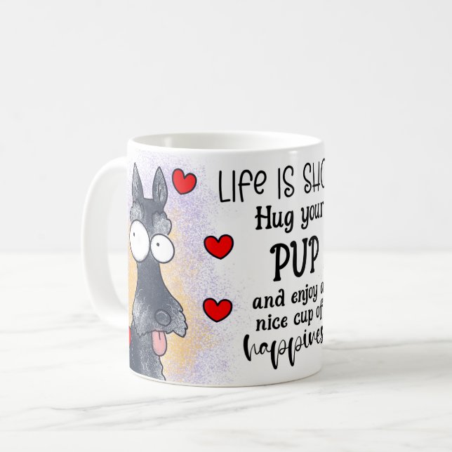 Tasse de sublimation de chien (Devant gauche)