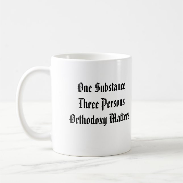 Tasse de sujets d'orthodoxie d'Athanasius (Gauche)
