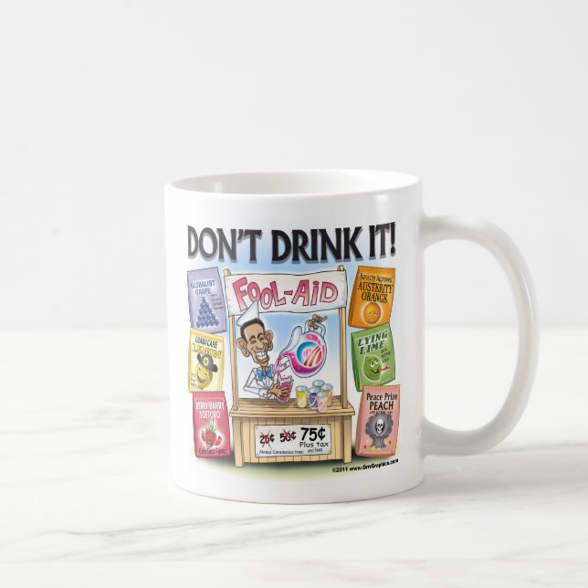 Tasse de support de l'Imbécile-Aide d'Obama (Droite)