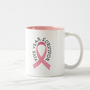 Tasse de survivant de cancer du sein de 5 ans