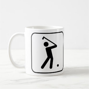 Tasse de symbole de golf