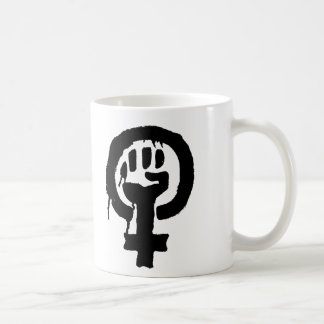 Tasse de symbole de logo du féminisme
