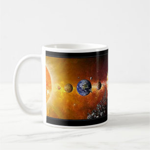 Tasse de système solaire Coffe