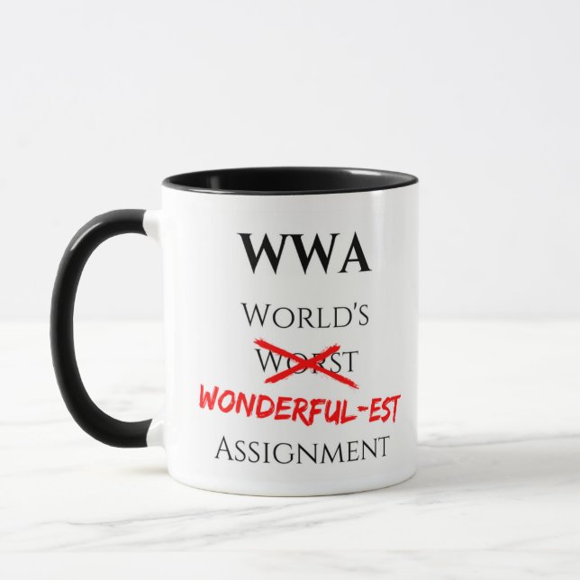 Tasse de tâche de Wonderfulest du monde (Gauche)