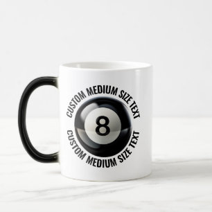 Tasse de taille moyenne, piscine 8 Ball 11oz perso