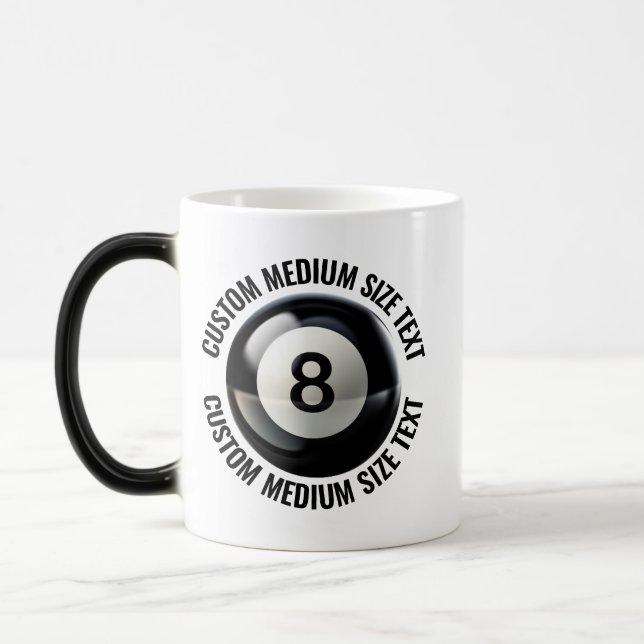 Tasse de taille moyenne, piscine 8 Ball 11oz perso (Gauche)