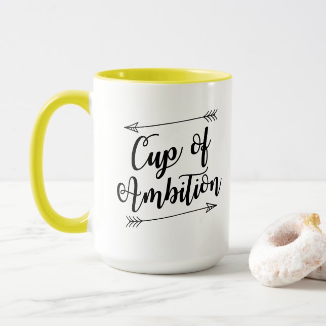 Tasse de tasse de café d'ambition (Avec donut)