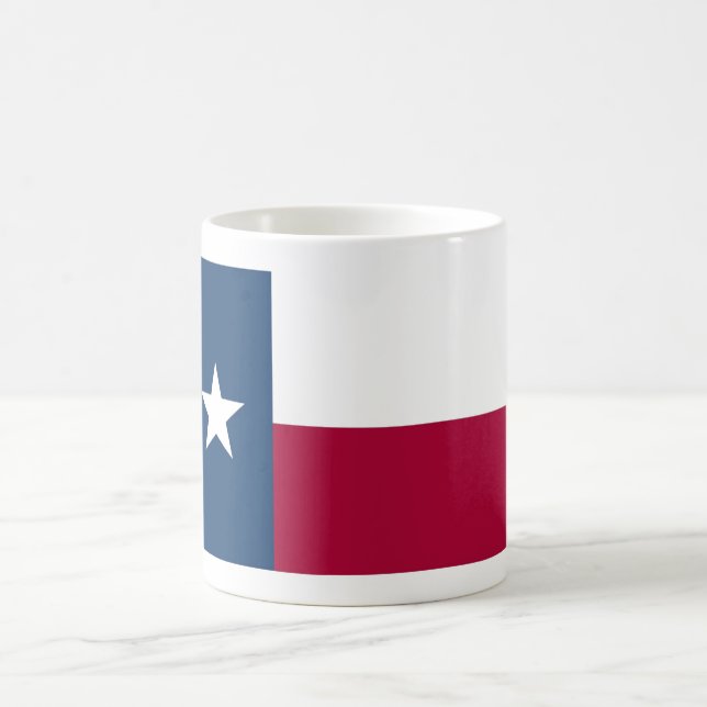 Tasse de tasse de café de drapeau d'état du Texas (Centre)