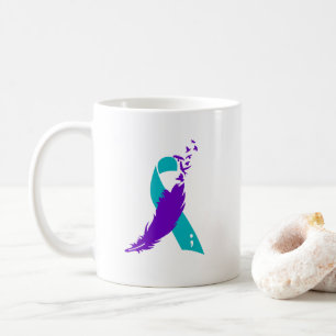 Tasse de tasse de café de ruban de conscience de