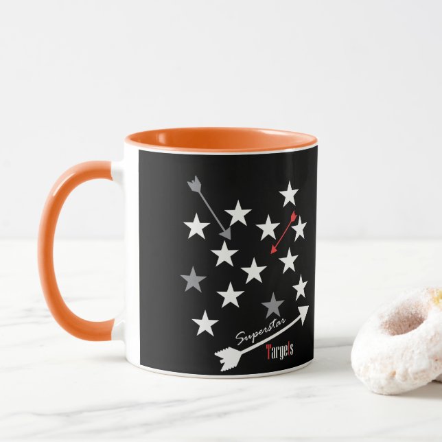 Tasse de tasse de café de thé de flèches d'étoile (Avec donut)
