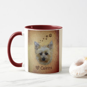 Tasse de tasse de chien de Terrier de cairn