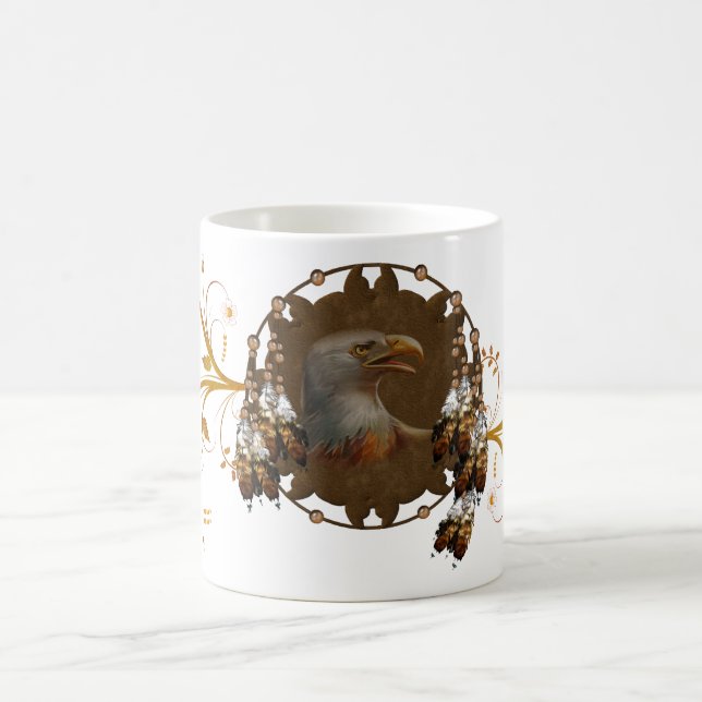 Tasse de tasse de conception d'Eagle de Natif (Centre)