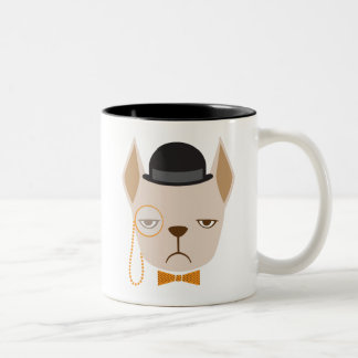 Tasse de tasse de moyen de bouledogue français