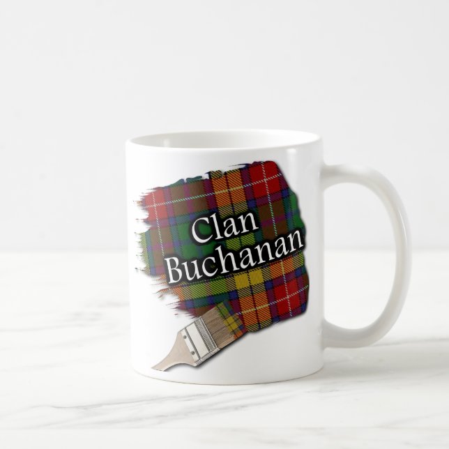 Tasse de tasse de pinceau de tartan de Buchanan de (Droite)