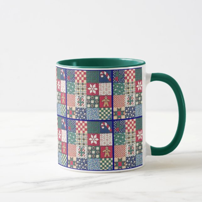 Tasse de tasse d'édredon de patchwork de pays (Droite)