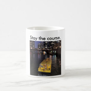 Tasse de taxi de la rivière Chicago indiquant le