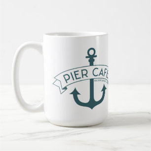 Tasse de Teal de café de pilier