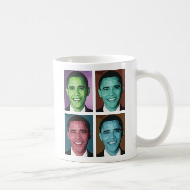 Tasse de Technicolor d'Obama (Droite)