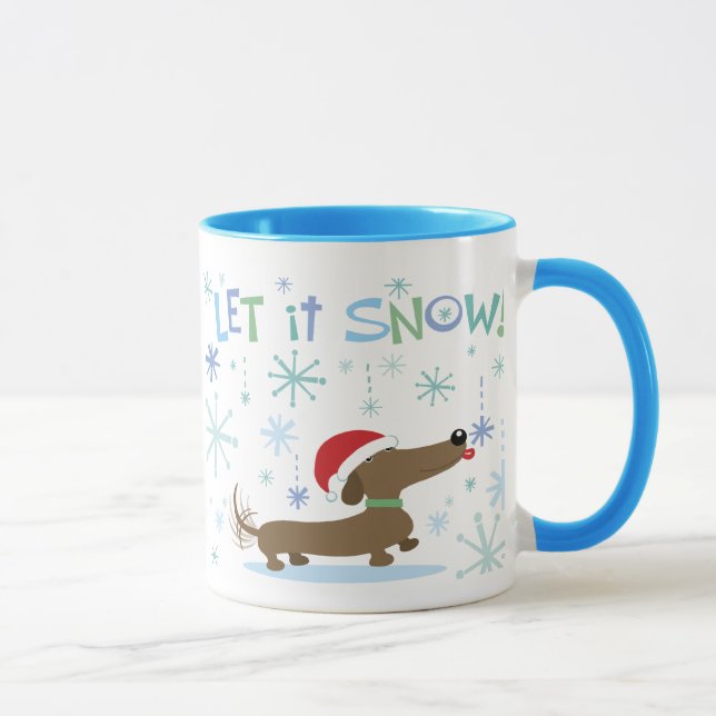 Tasse de teckel de Noël (Droite)