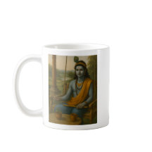 Tasse de temps calme avec Krishna