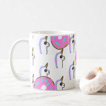 Tasse de thé de café de beignet de licorne