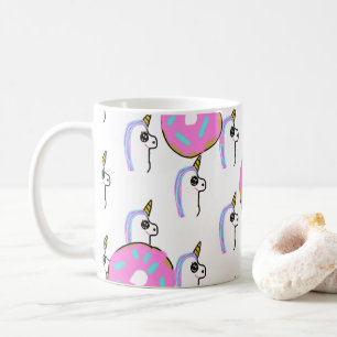Tasse de thé de café de beignet de licorne