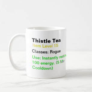 Tasse de thé de chardon - wow